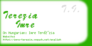 terezia imre business card